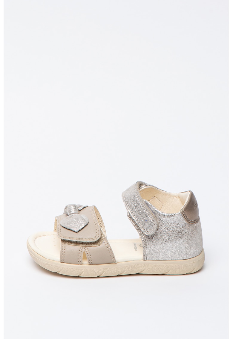 Sandale cu insertii din piele - cu velcro Alul