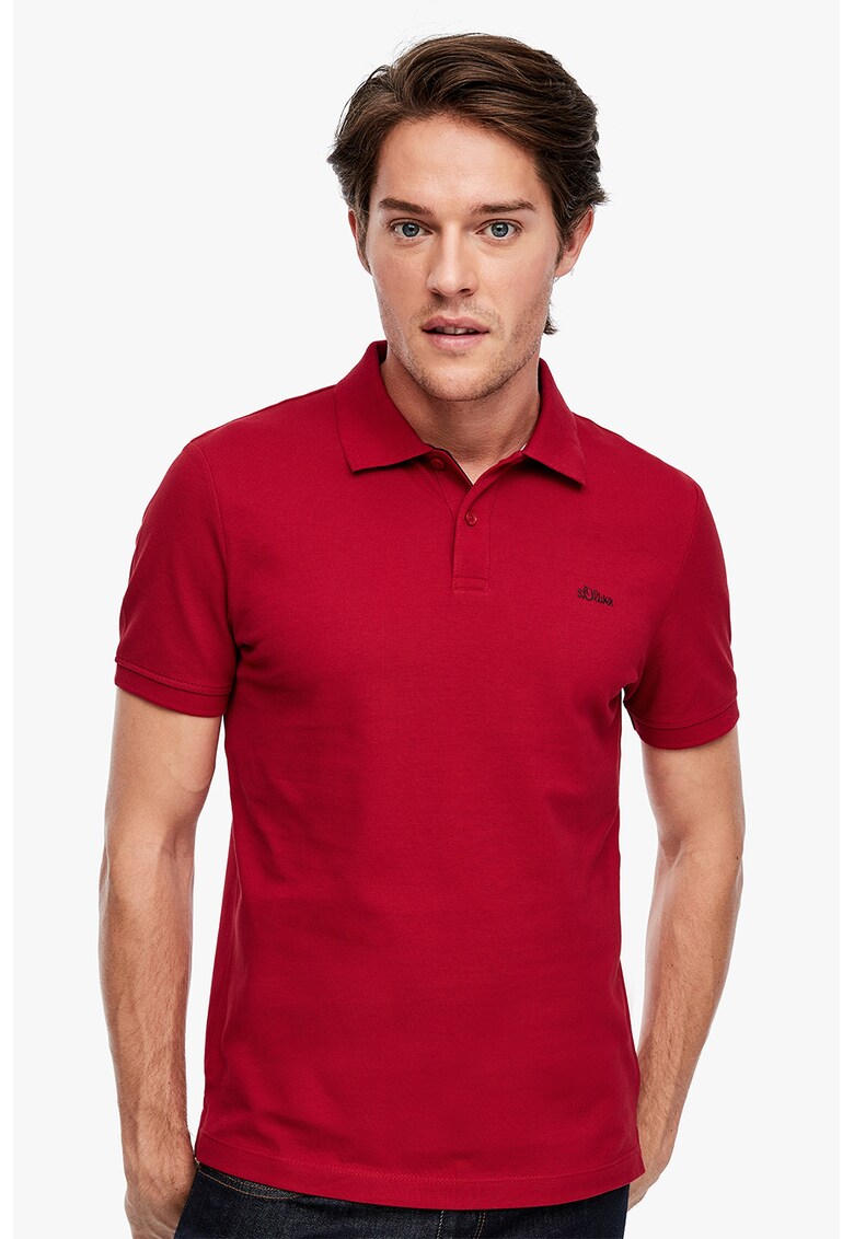 Tricou polo cu logo discret