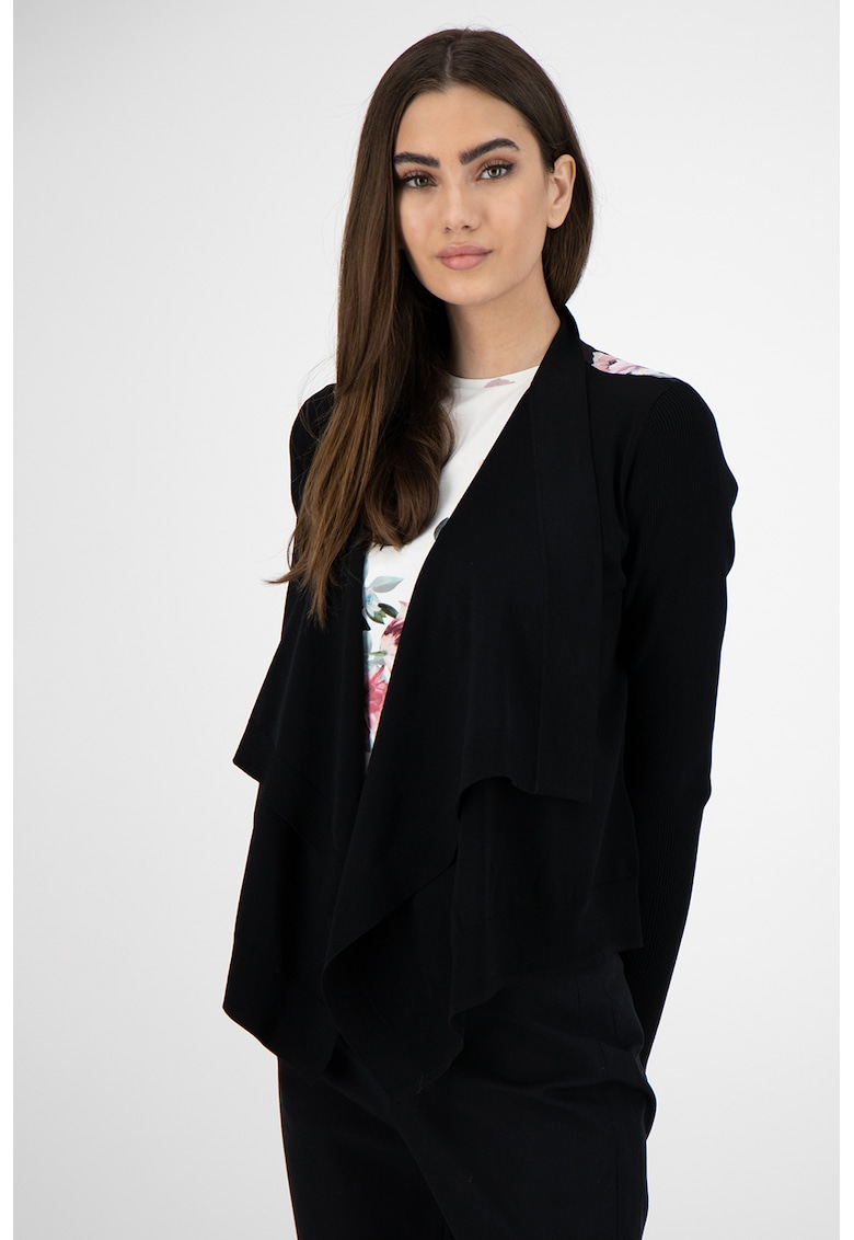 Cardigan cu model floral pe partea din spate Chesiey