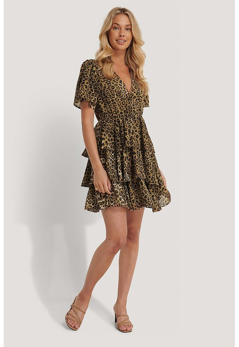 Rochie mini cu animal print