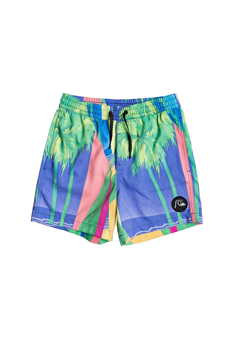 Pantaloni scurti de baie cu imprimeu tropical