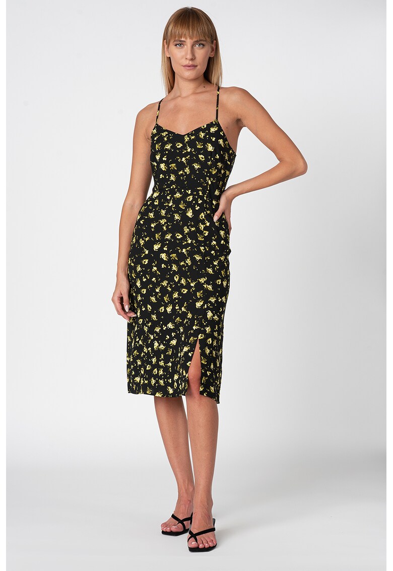 Rochie midi cu slit