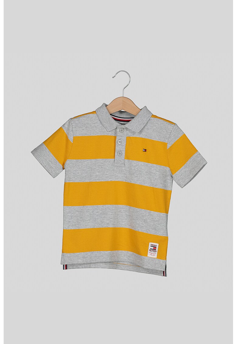 Tricou polo cu dungi