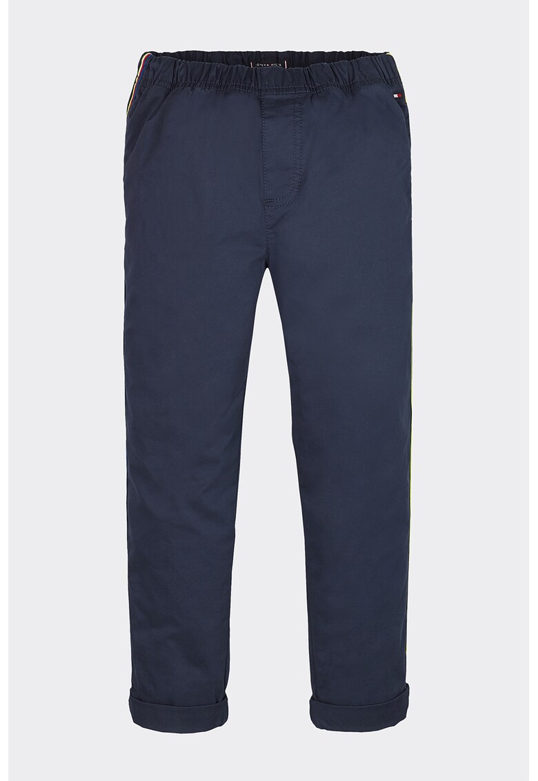 Pantaloni din amestec de bumbac organic cu banda elastica - in talie