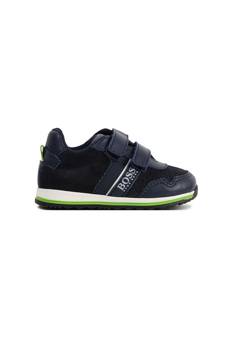 Pantofi sport de piele intoarsa cu velcro