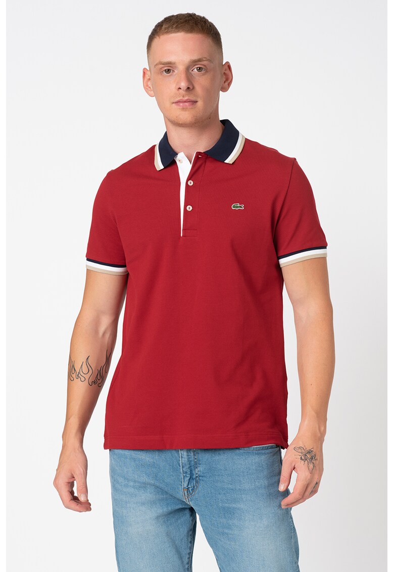 Tricou polo cu garnituri constrastante