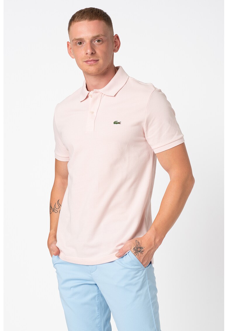 Tricou polo slim fit din material pique - PH4012