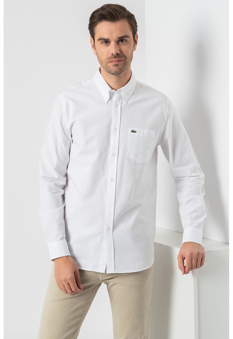 Lacoste Памучна риза с копчета на яката за Мъже Lacoste Памучна риза с копчета на яката за Мъже