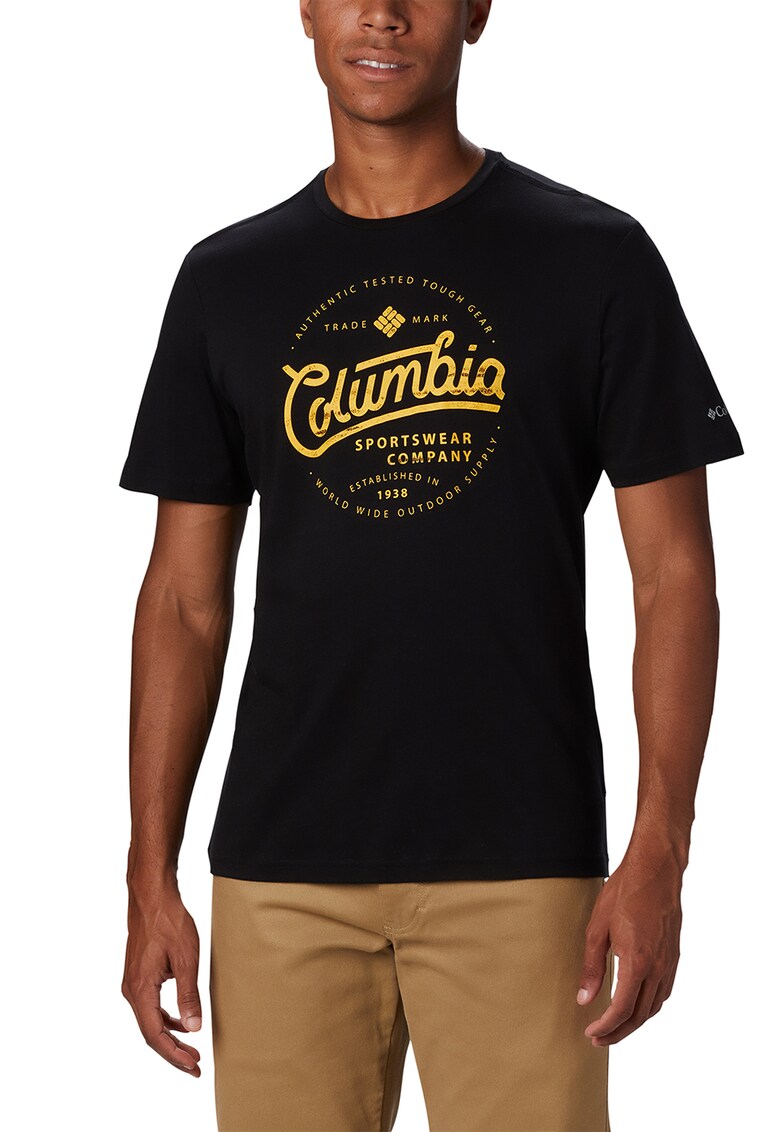 Tricou de bumbac cu imprimeu Path Lake