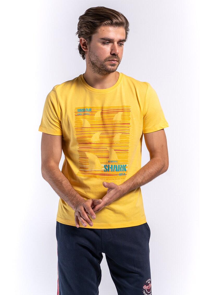 Tricou de bumbac cu imprimeu 10105462