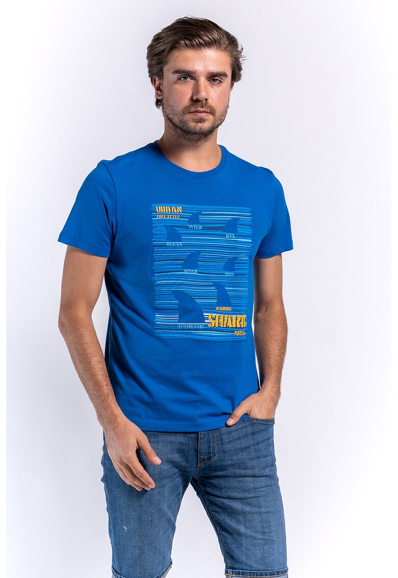 Tricou de bumbac cu imprimeu 10105462