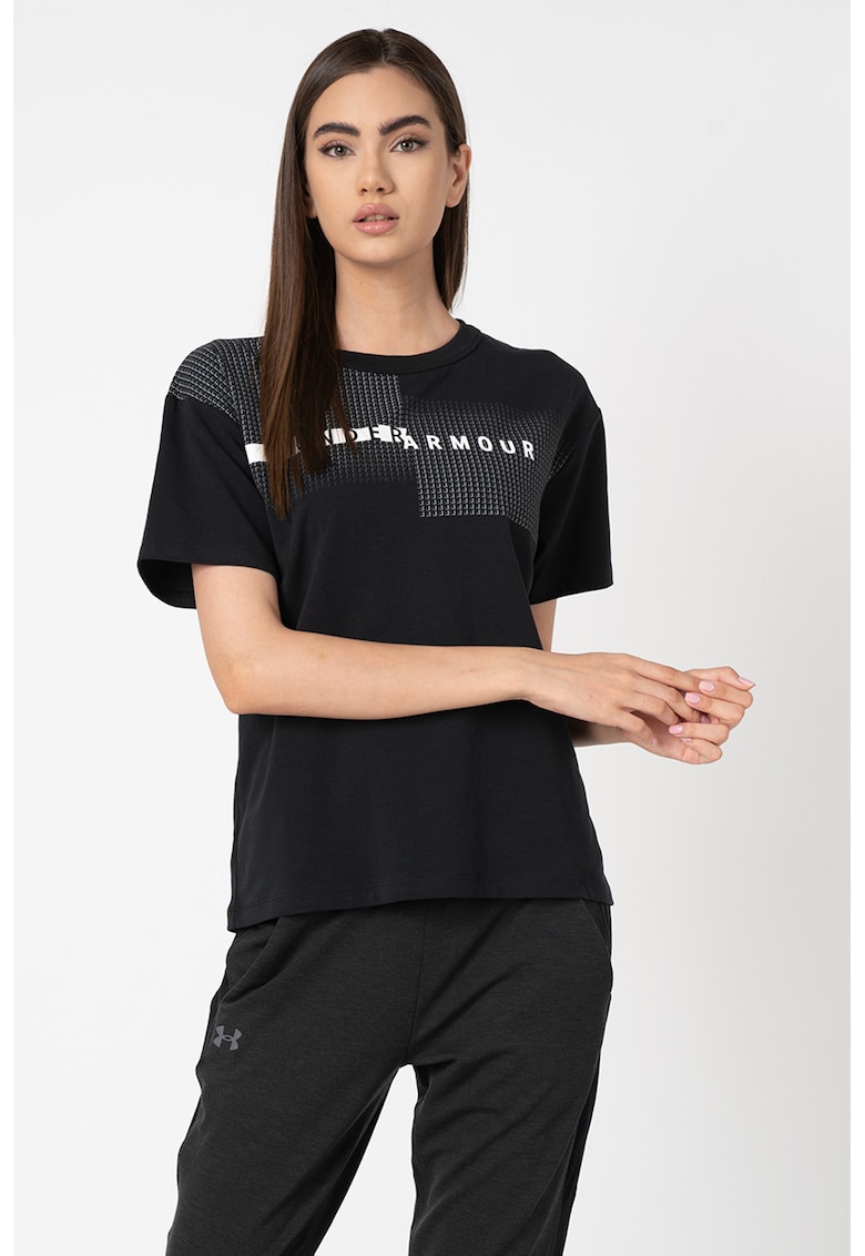 Tricou lejer cu imprimeu logo - pentru fitness Girlfriend