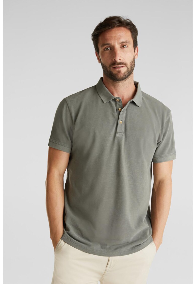 Tricou polo din pique