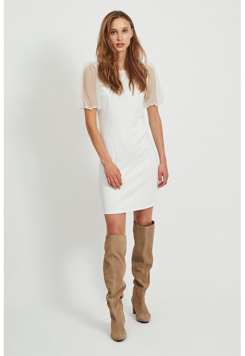 Rochie mini cu maneci bufante