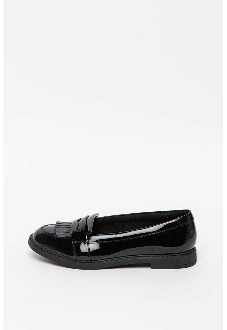 Pantofi loafer de piele lacuita Scala Bright