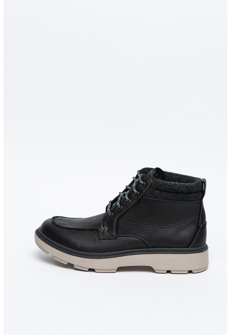 Ghete de piele cu insertii de material textil Dempsey