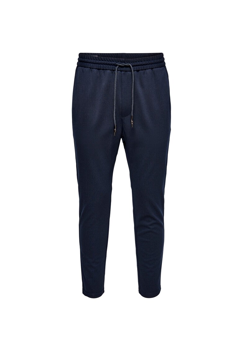 Pantaloni sport conici - cu snur
