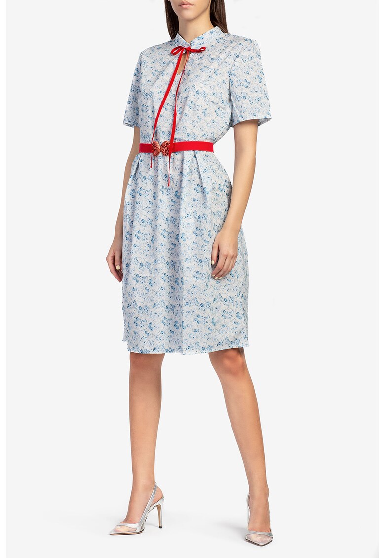 Rochie midi cu model floral