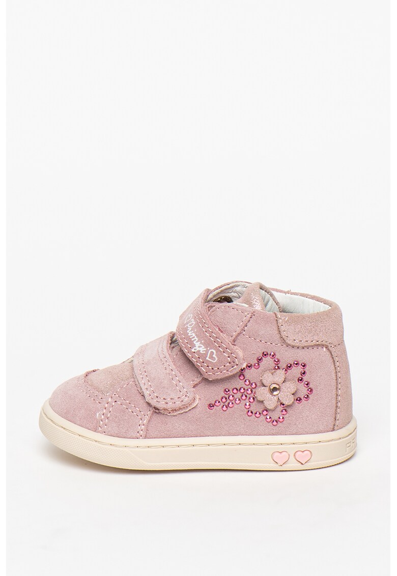 Pantofi sport de piele intoarsa cu velcro