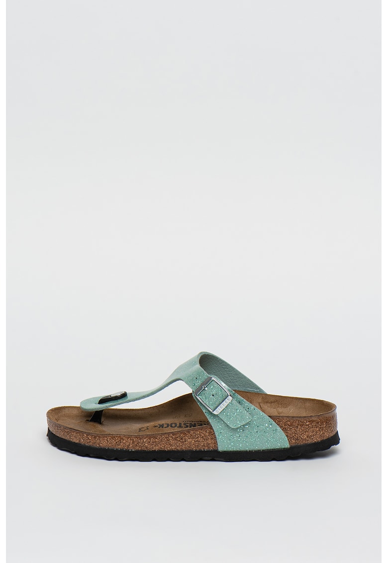Papuci flip-flop cu aspect stralucitor Gizeh