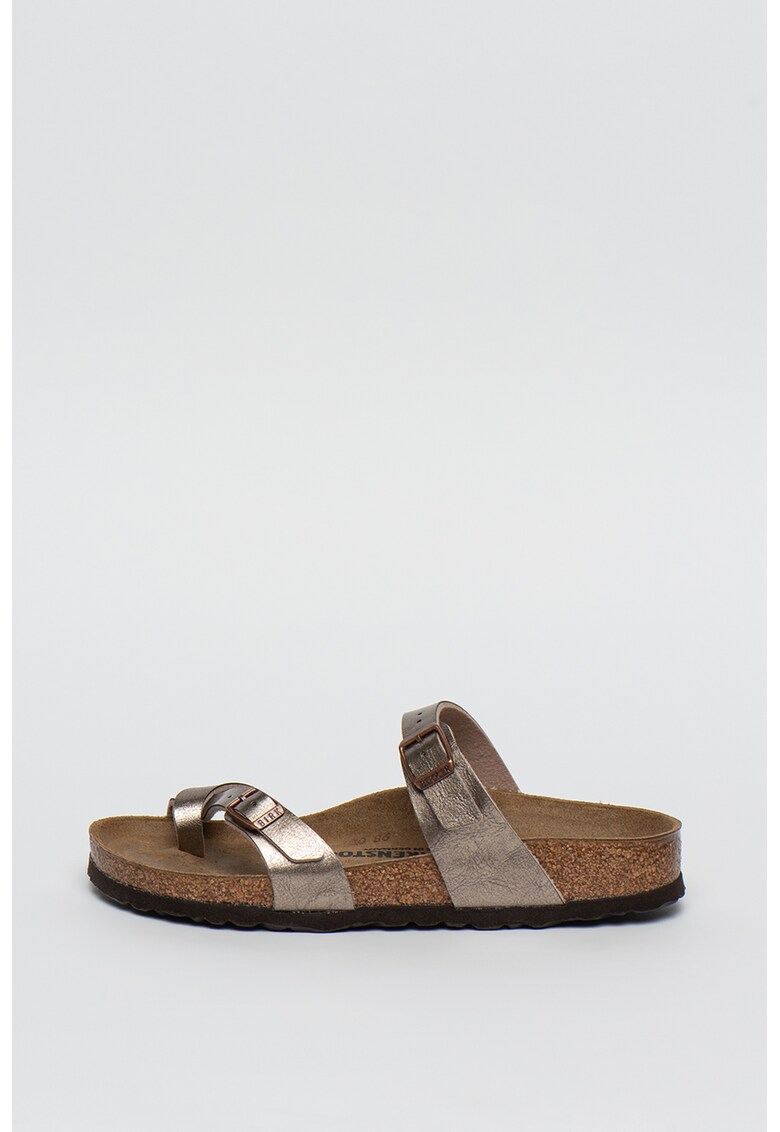 Papuci flip-flop de piele ecologica Mayari
