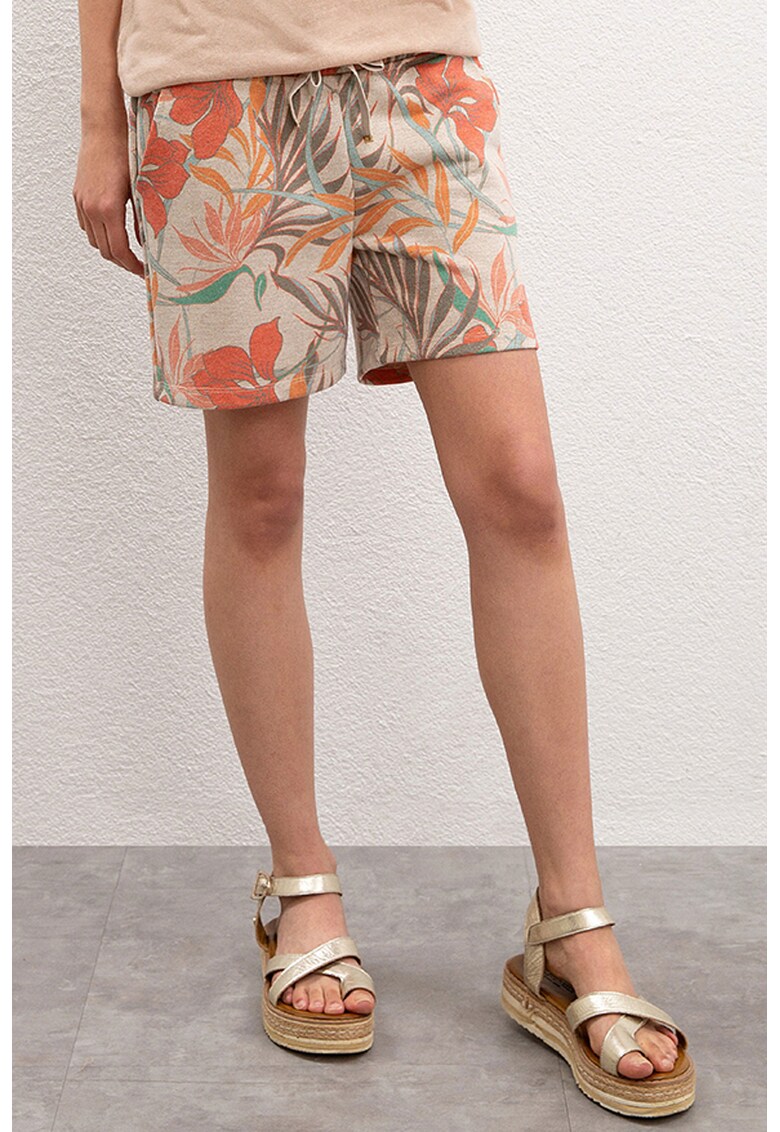 Pantaloni scurti cu imprimeu floral