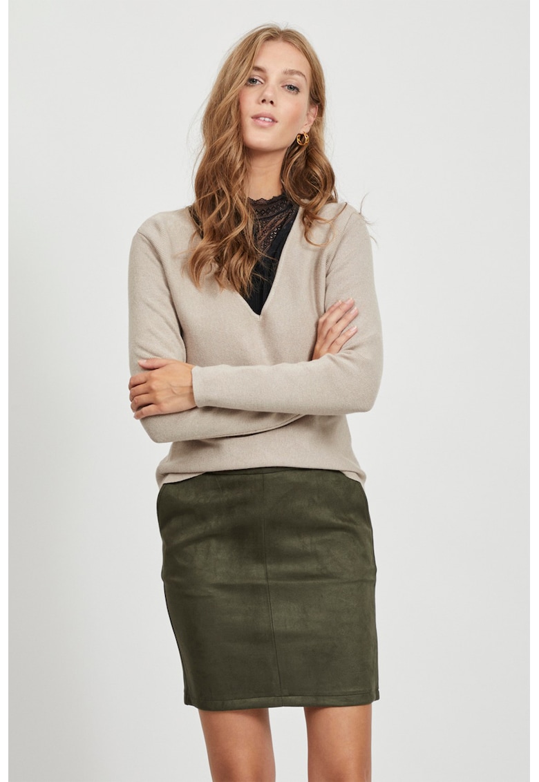 Pulover din tricot fin