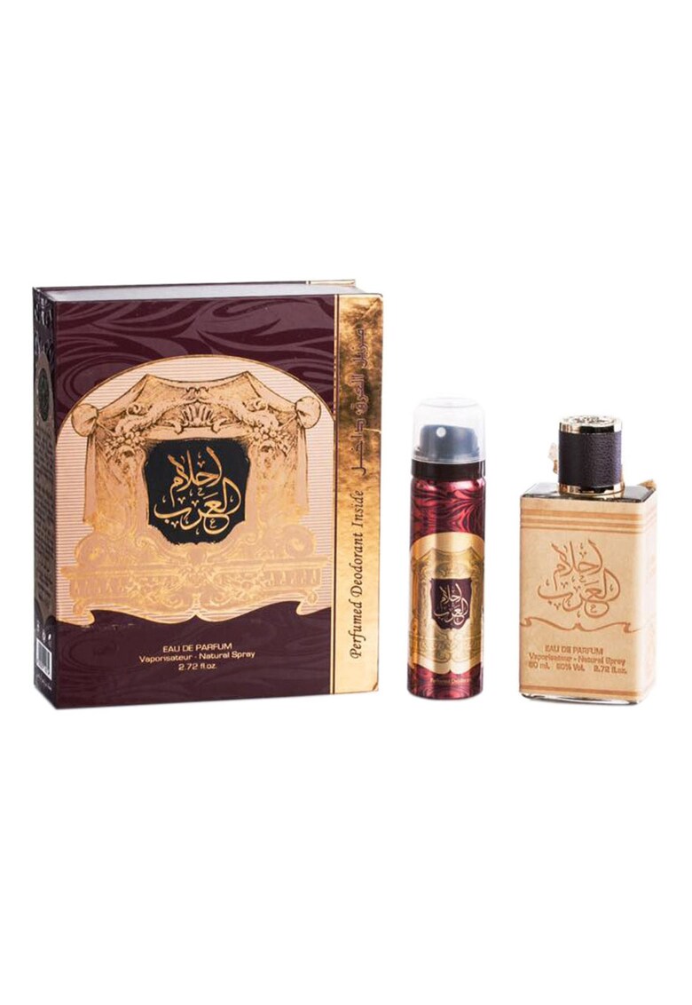 Set Ahlam Al Arab - Barbati: Apa de Parfum - 80 ml + Deodorant Spray - 50 ml