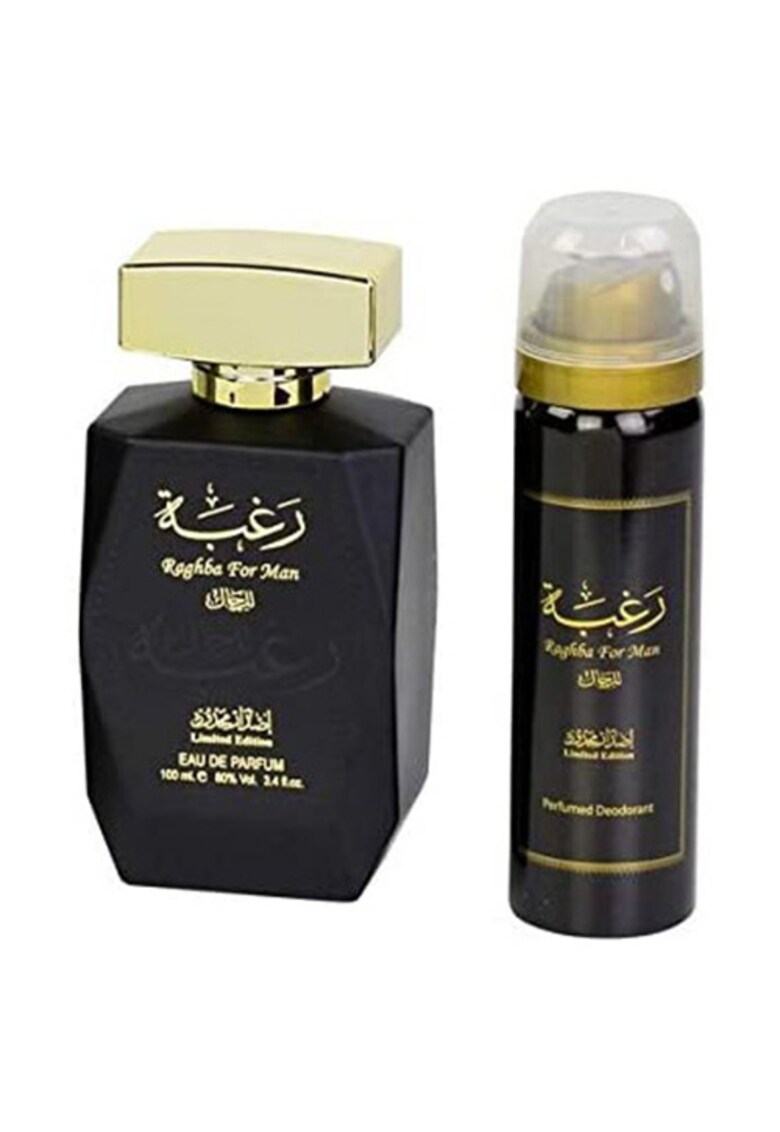 Set Raghba - Barbati: Apa de Parfum - 100 ml + Deodorant Spray - 50 ml