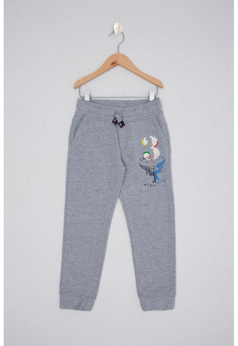 Pantaloni sport conici cu snur