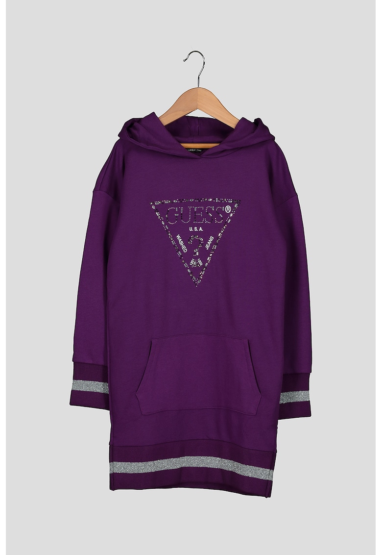 Rochie cu aplicatii logo cu strasuri