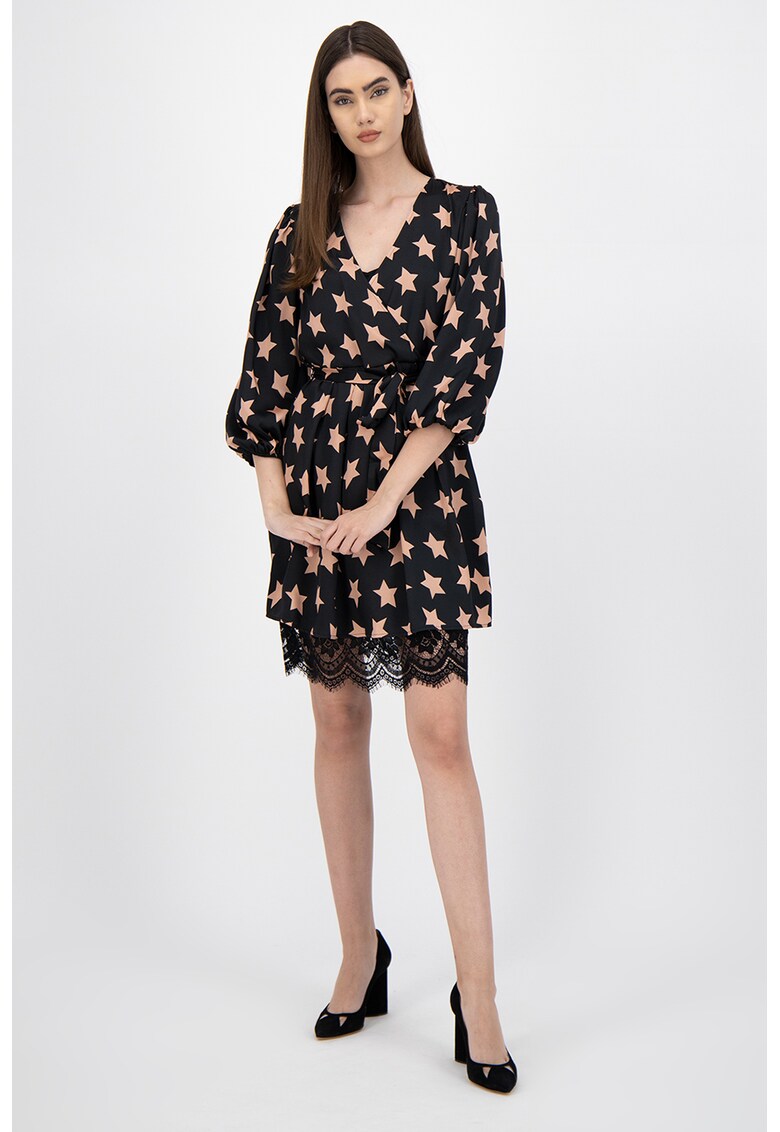 Rochie petrecuta cu model cu stele