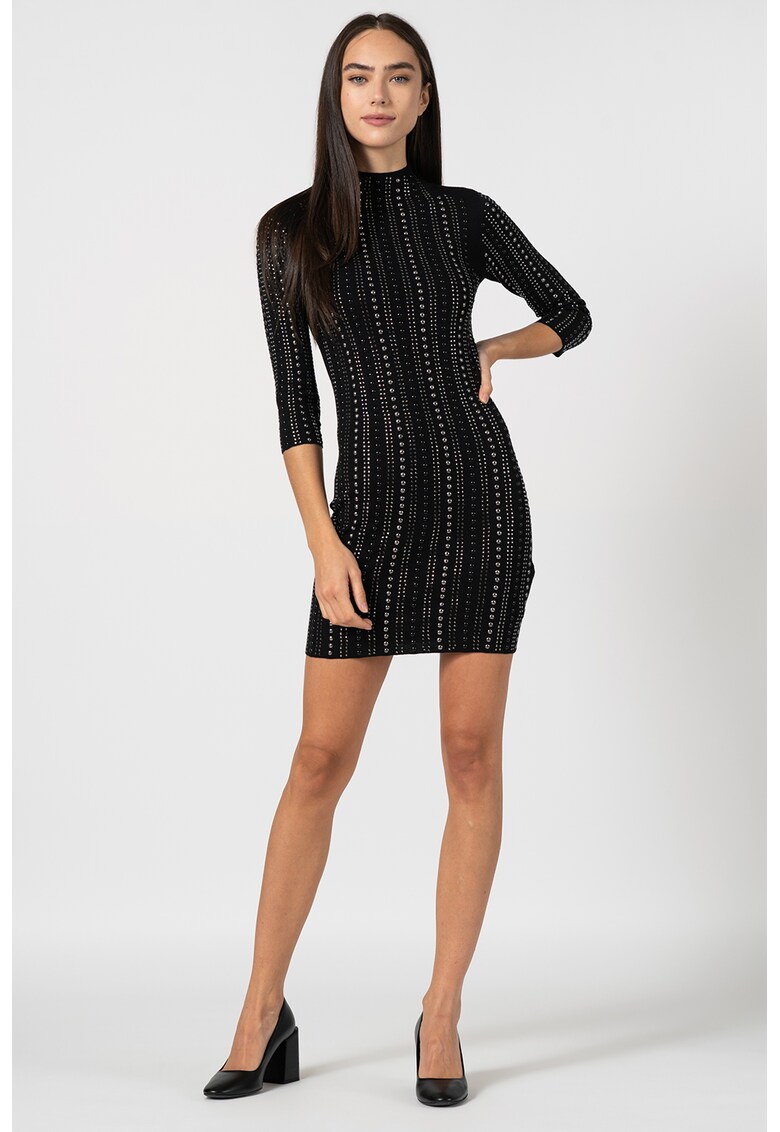 Rochie mini bodycon cu nituri