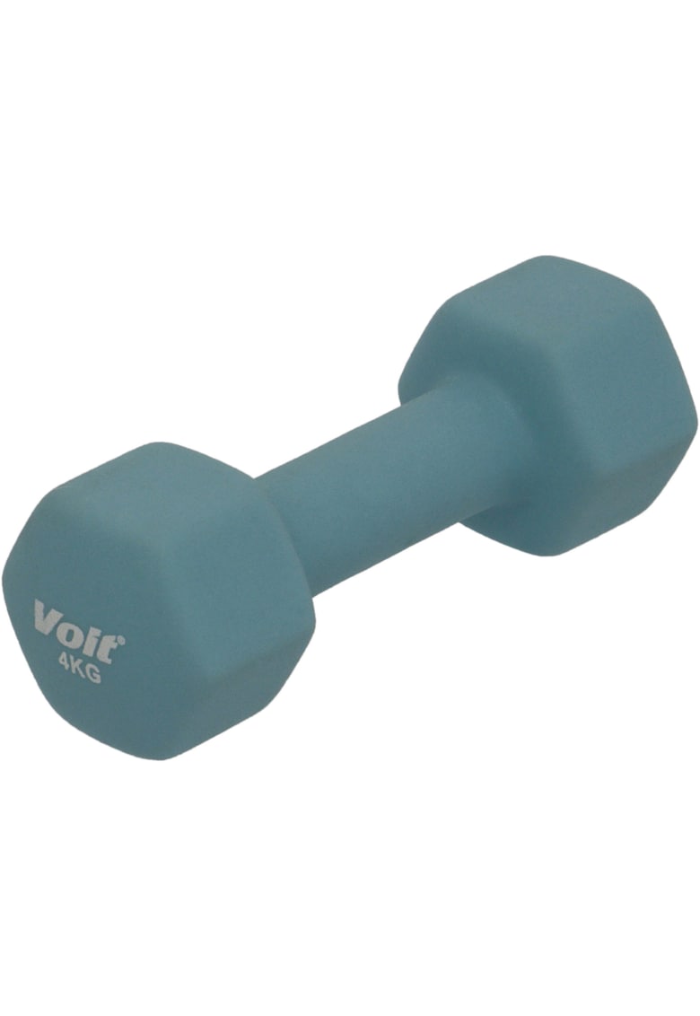 Gantera fitness voit - coating neopren - 4 kg - albastru