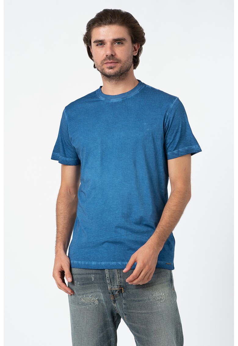 Tricou de bumbac - cu decolteu la baza gatului Zoi
