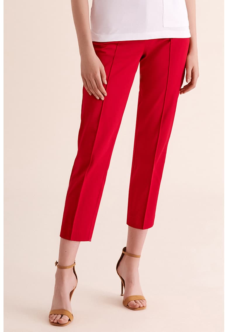 Pantaloni crop cu croiala conica Jakina