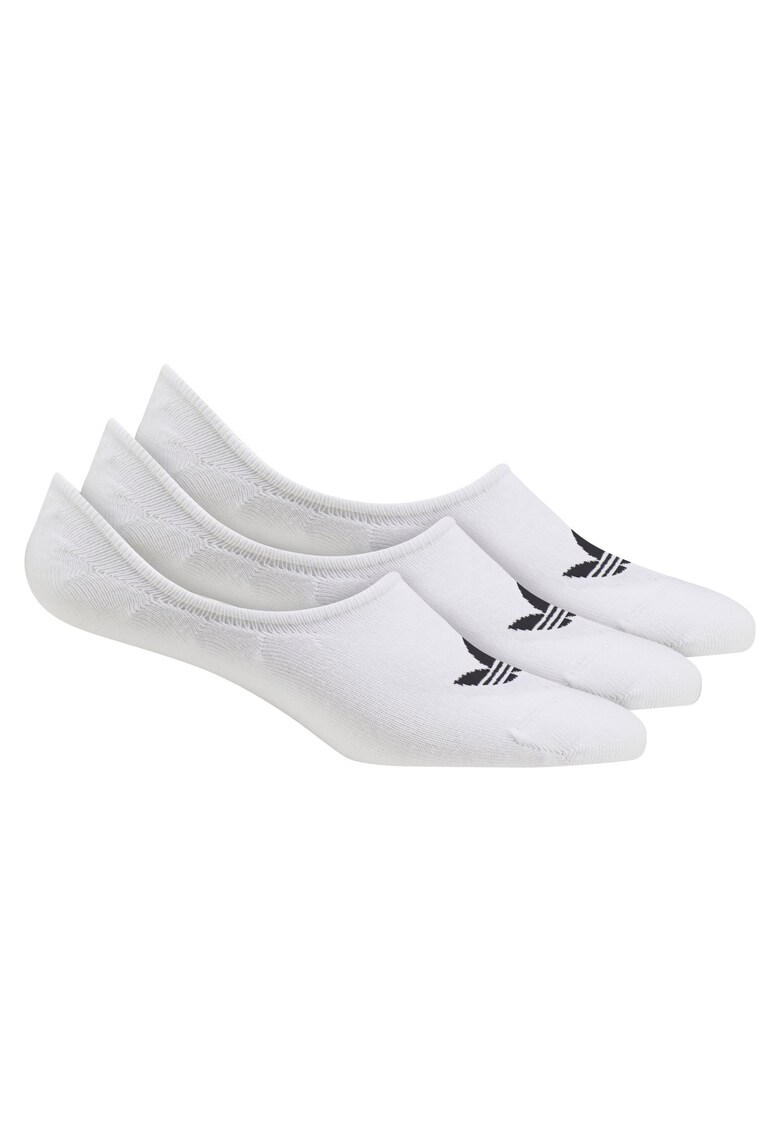 Set 3 Perechi Sosete No Show FM0676 - Barbati - Alb - Alb