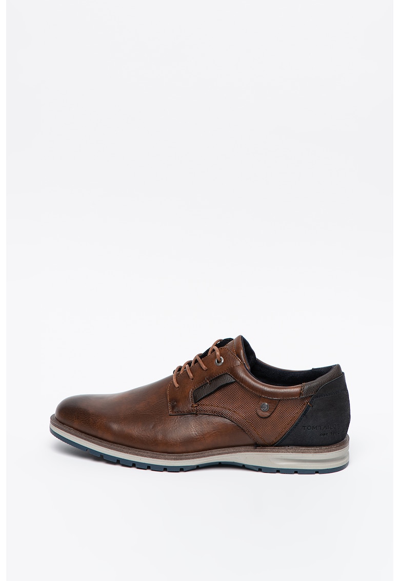Pantofi derby de piele ecologica