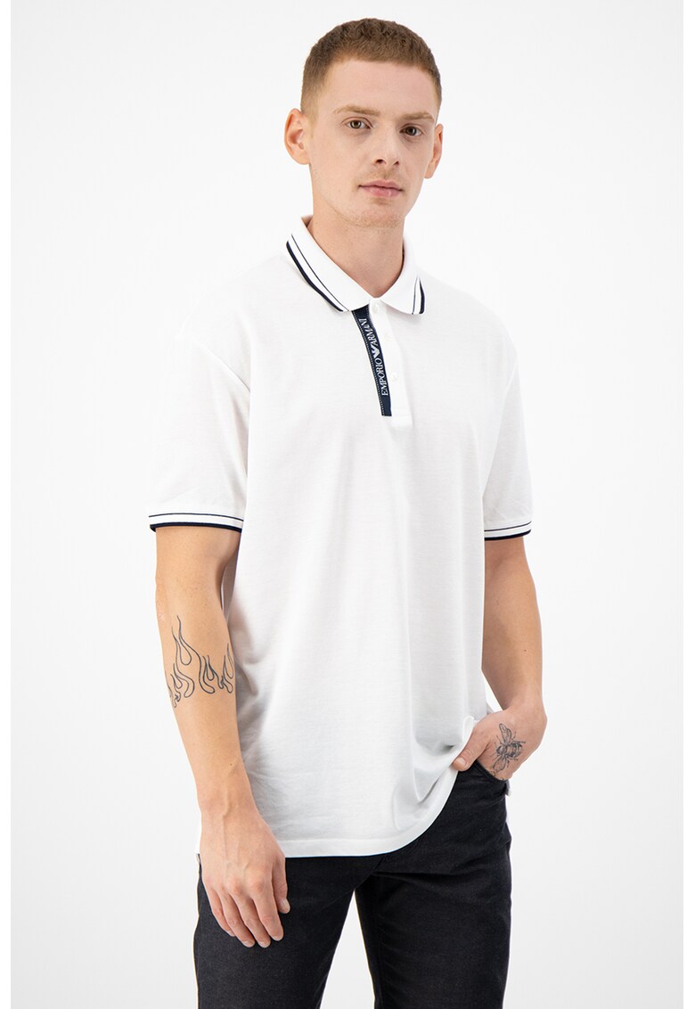 Tricou polo de bumbac - cu logo