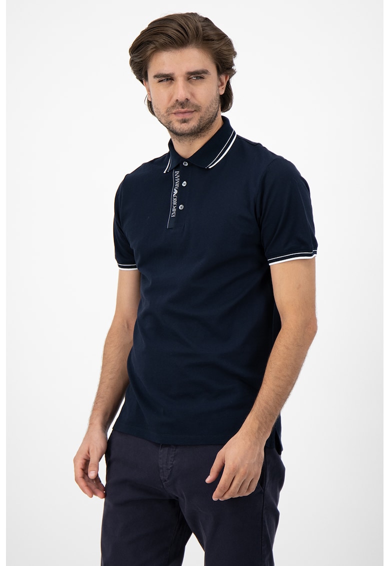 Tricou polo de bumbac - cu logo