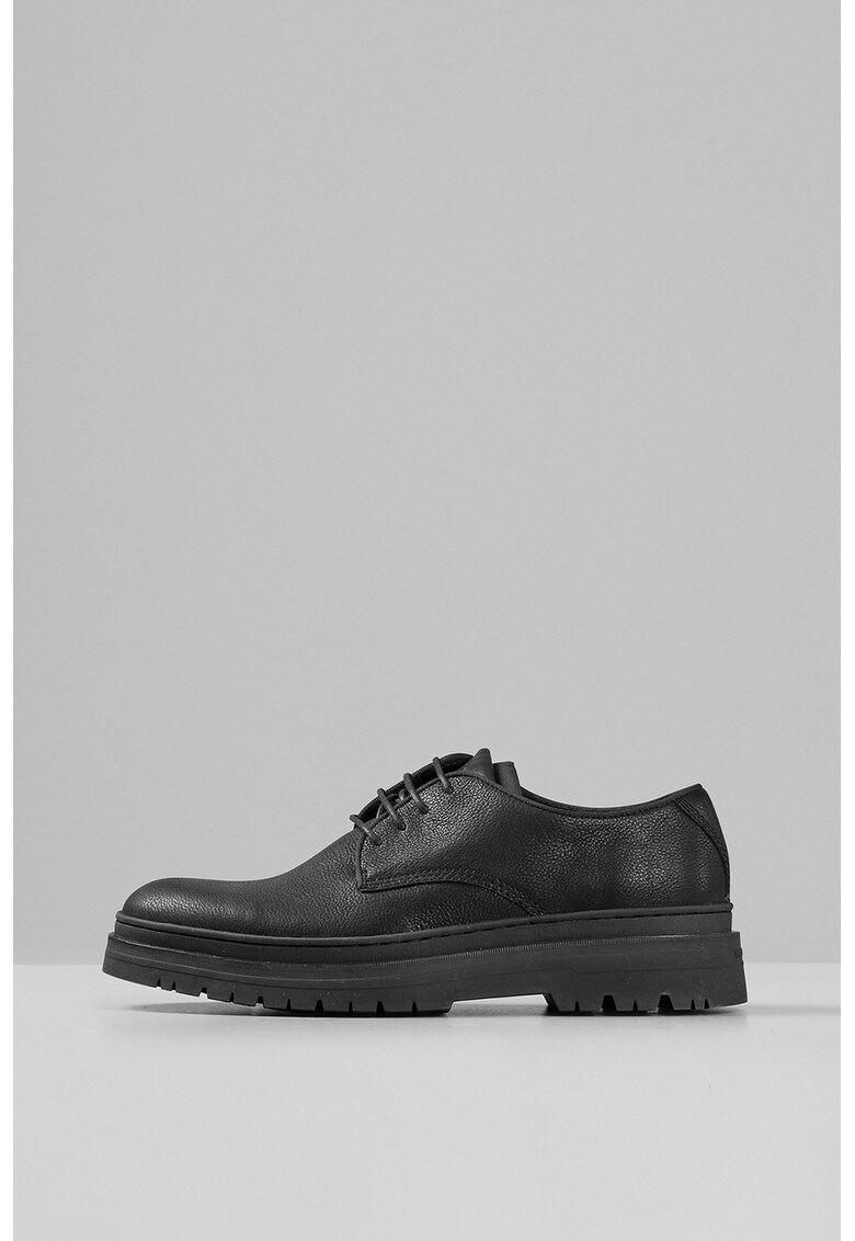 Pantofi derby din piele intoarsa