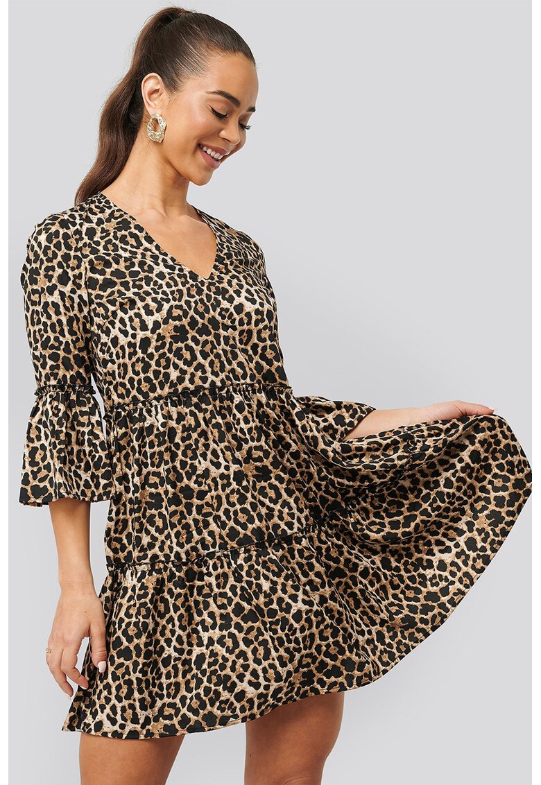 Rochie mini cu animal print