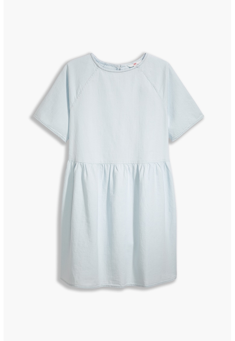 Rochie din chambray cu maneci raglan