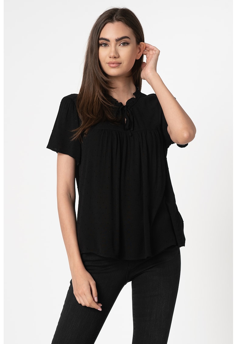 Bluza texturata cu maneci scurte Lima Life