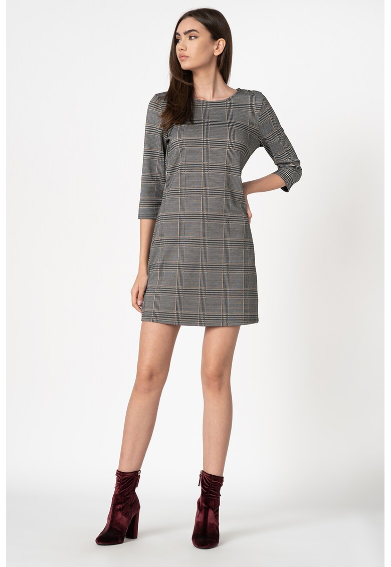 Rochie cu model in carouri Brilliant