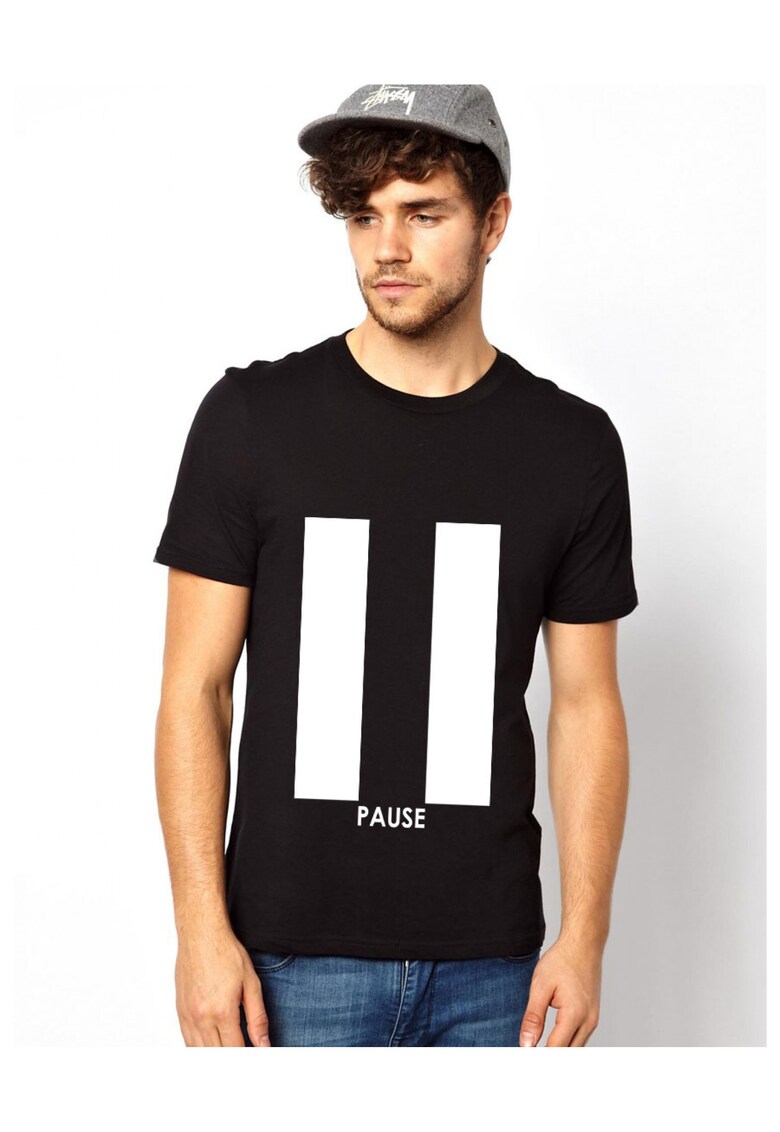 Tricou Pause - Negru