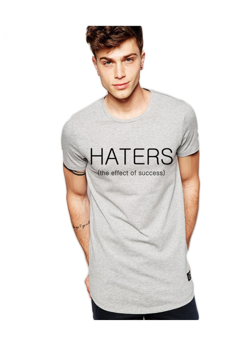 Tricou gri barbati - Haters