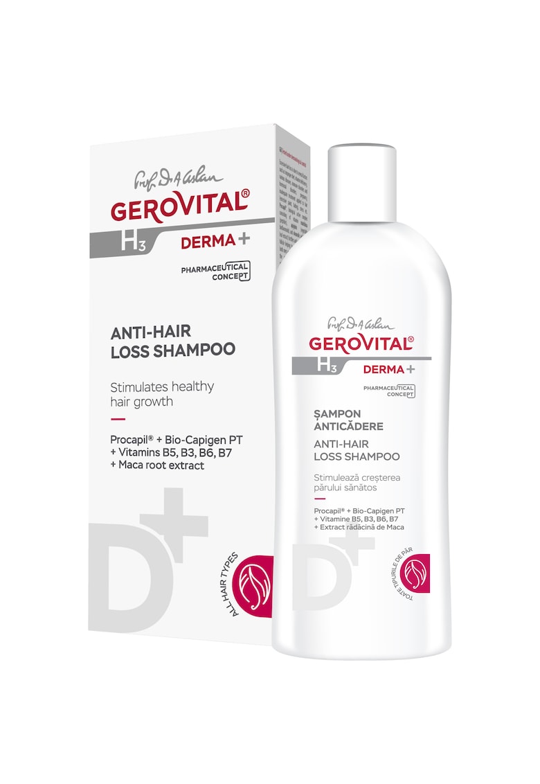 Sampon anticadere Gerovital H3 Derma+ - 200 ml