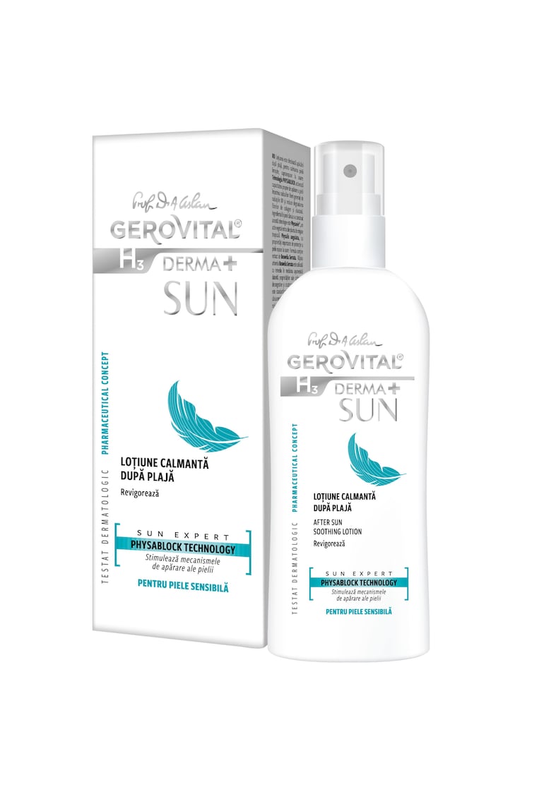 Lotiune calmanta dupa plaja H3 Derma+ Sun - 150 ml