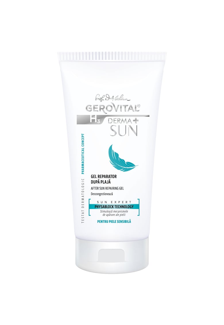 Gel reparator dupa plaja H3 Derma+ Sun - 150 ml